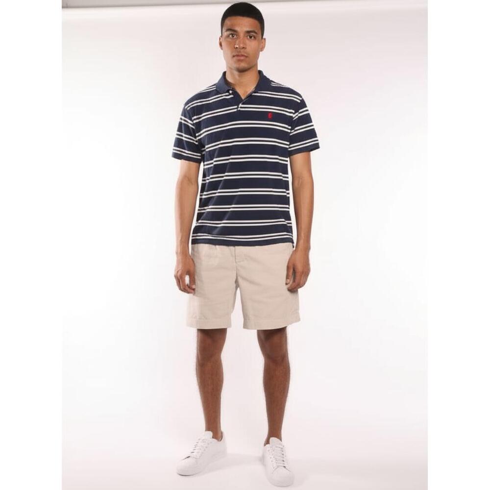 VTG Polo Ralph‎ Lauren Polo Shirt Men's Size Small Navy White Striped Classic